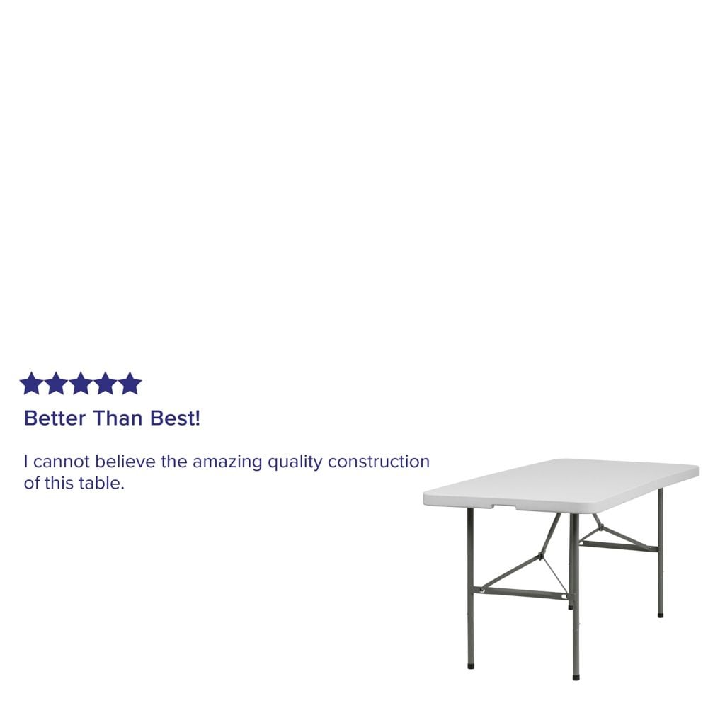 30x60 White Bi-Fold Table