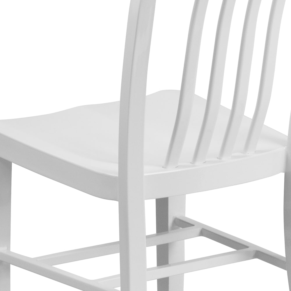 Chaise d'intérieur et d'extérieur blanche