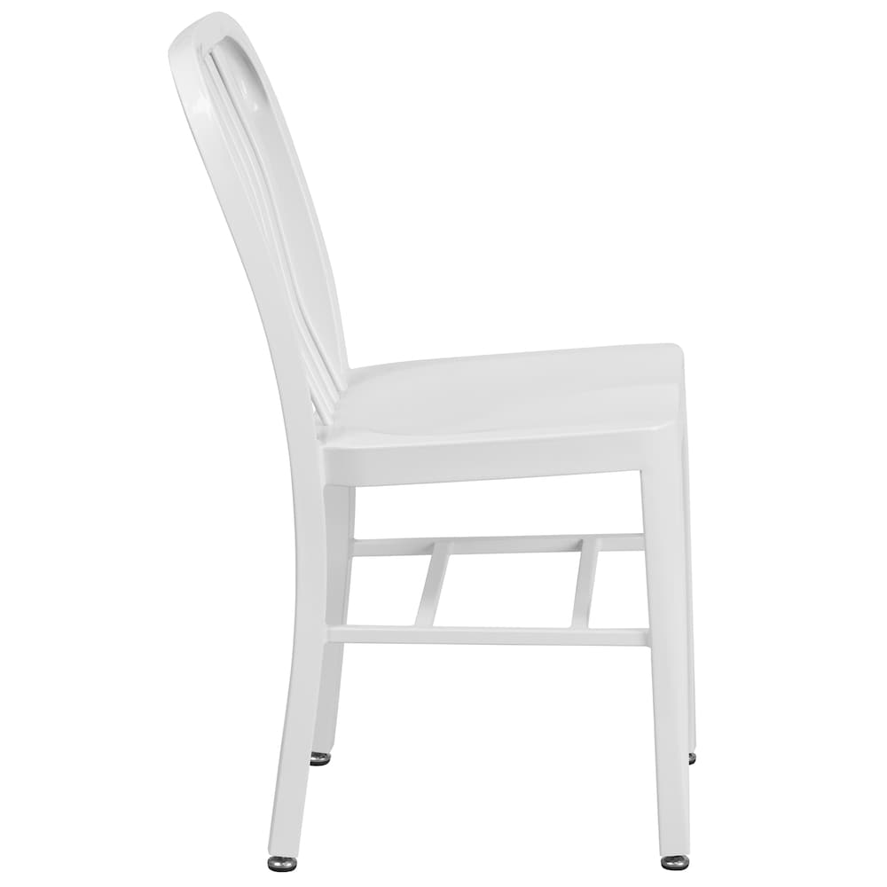 Chaise d'intérieur et d'extérieur blanche