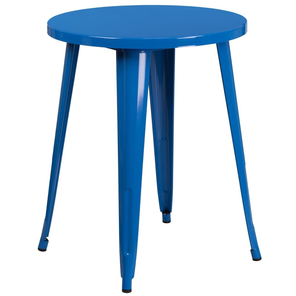 24RD Blue Metal Table