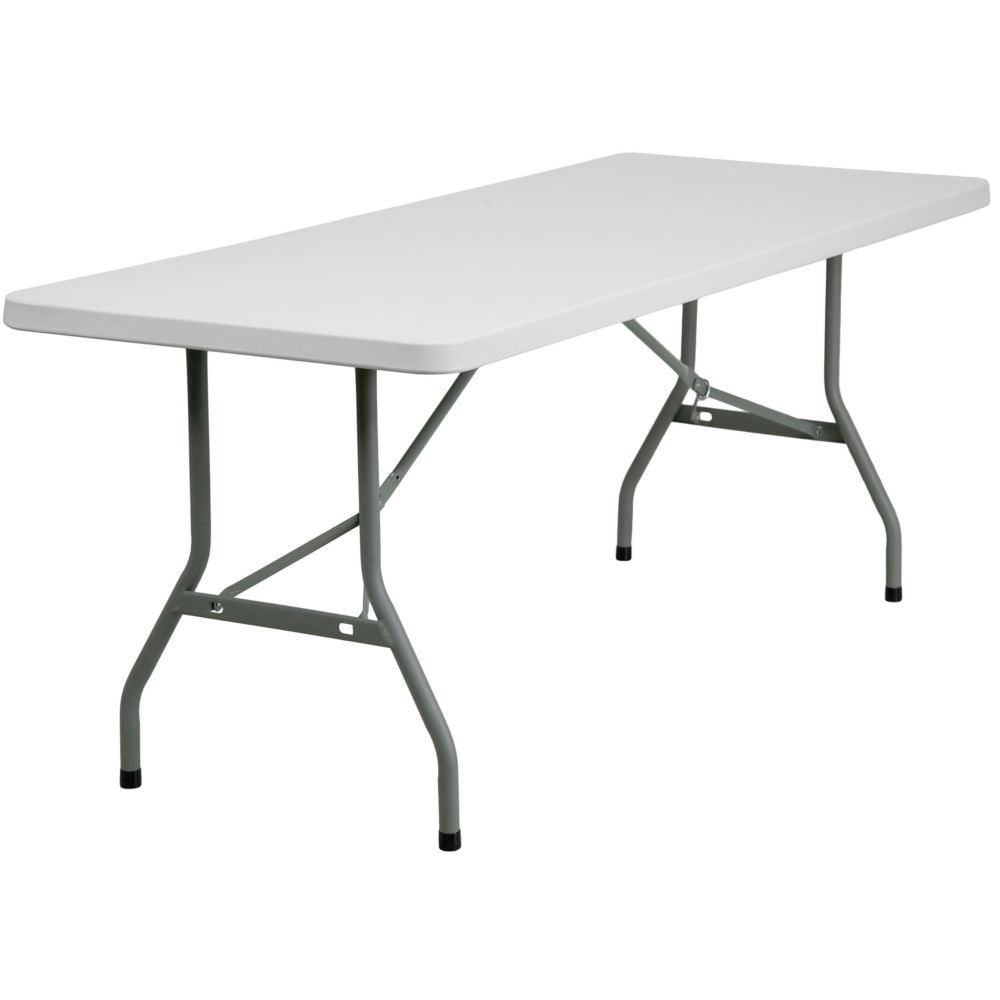 30x72 White Plastic Fold Table