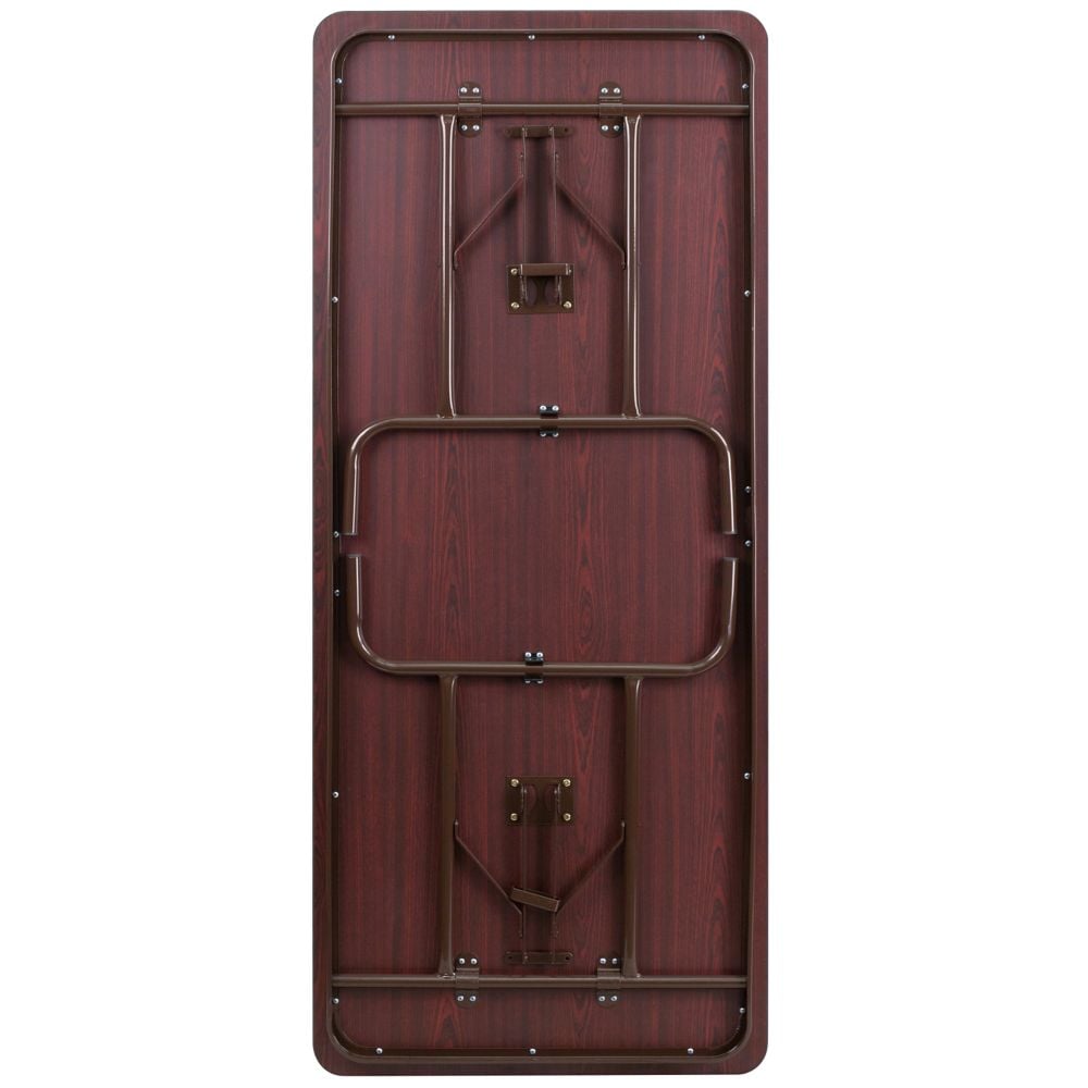 30x72 Mahogany Wood Fold Table