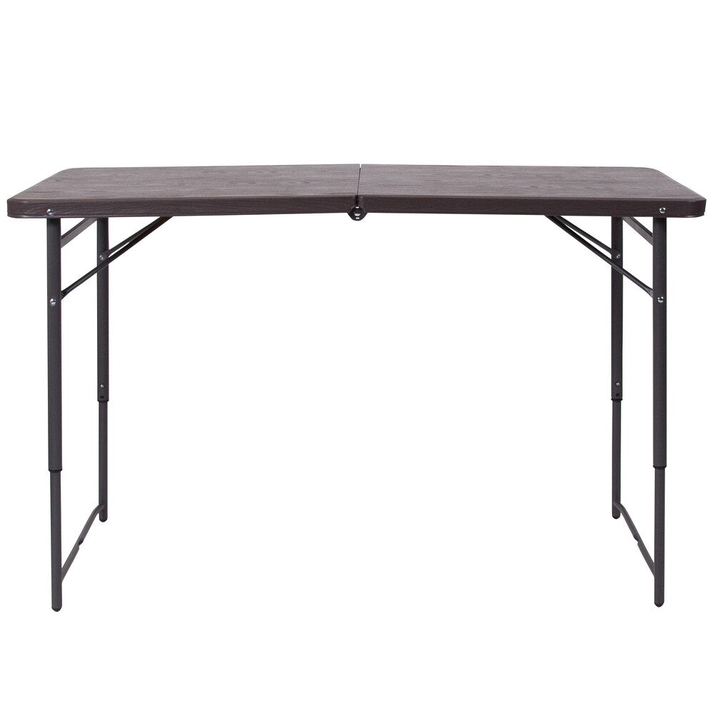 23.5x48.25 Brown Plastic Table