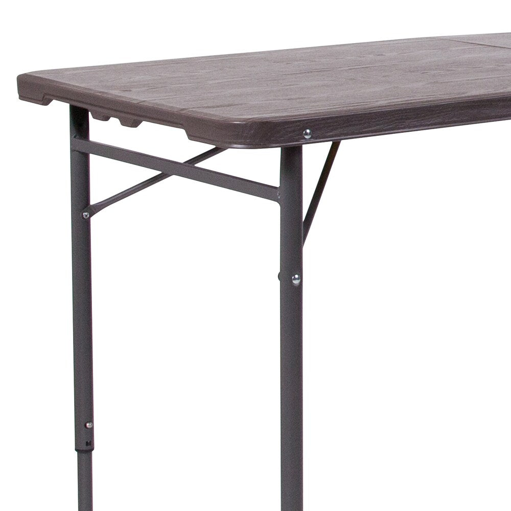 23.5x48.25 Brown Plastic Table