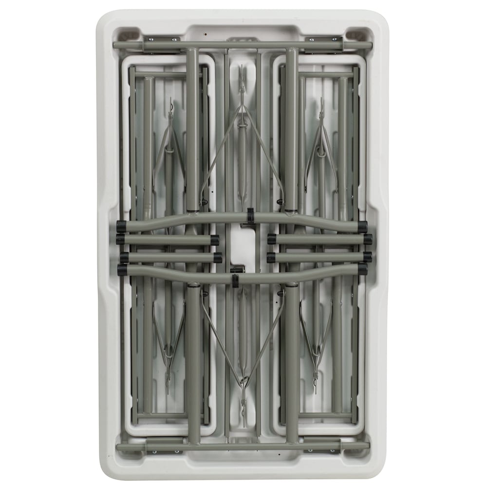 Table/banc pliant en plastique blanc