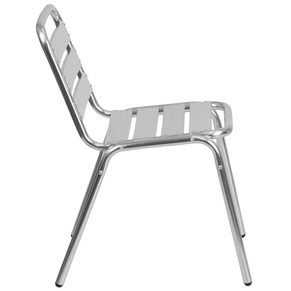 Aluminum Slat Back Chair