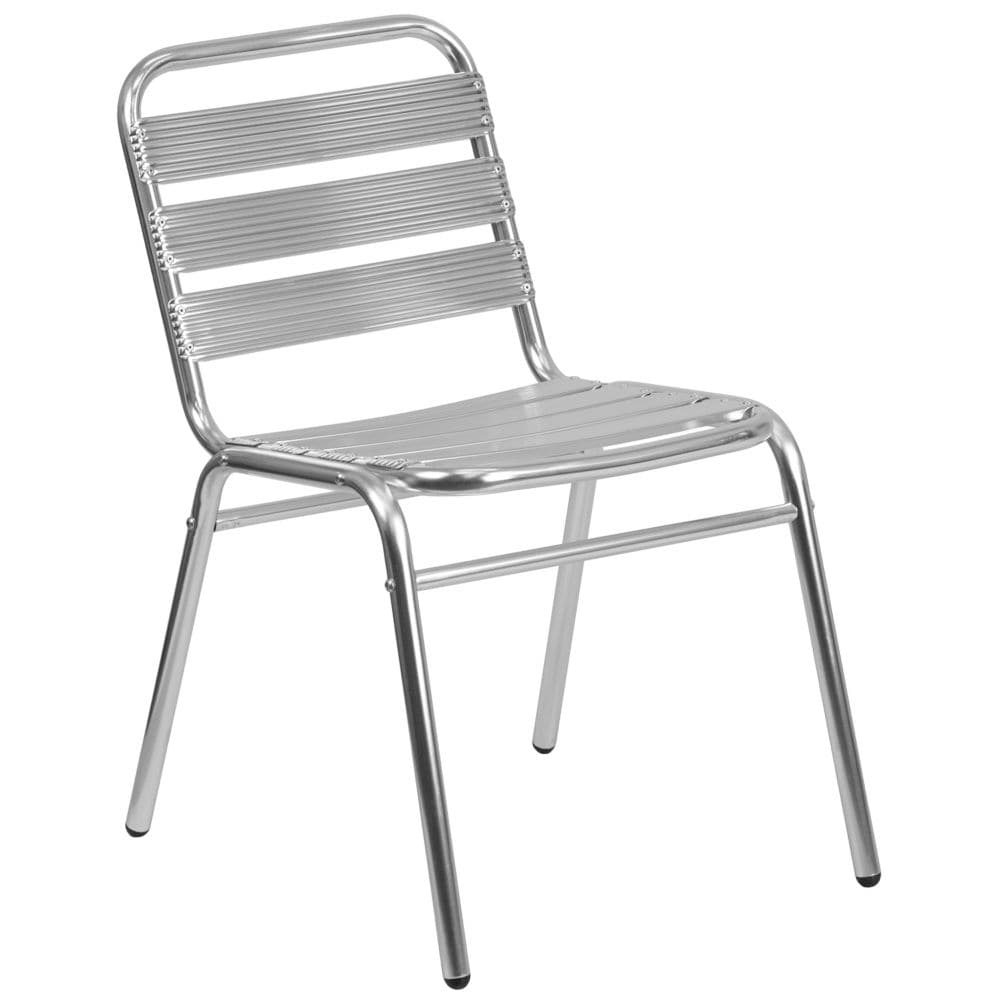 Aluminum Slat Back Chair