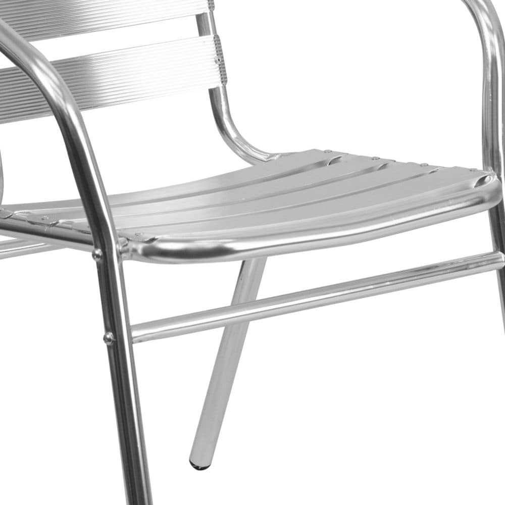 Aluminum Slat Back Chair