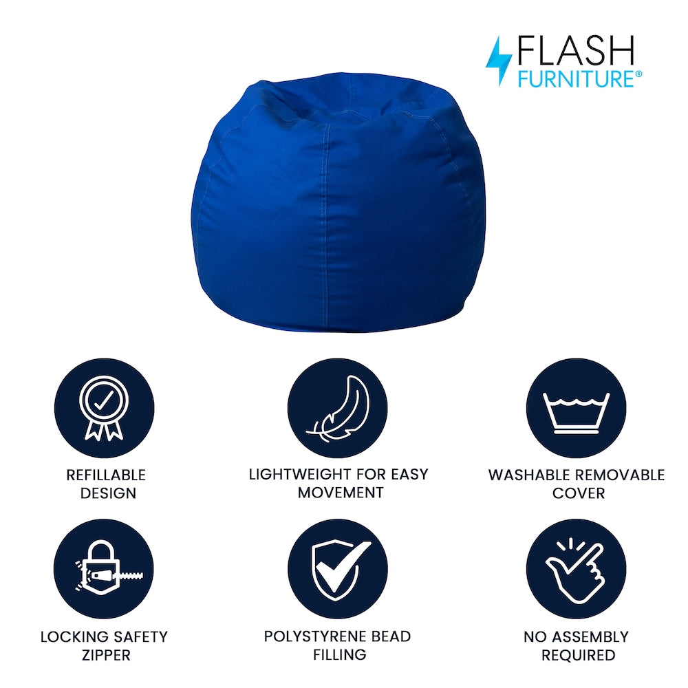 Royal Blue Bean Bag Chair