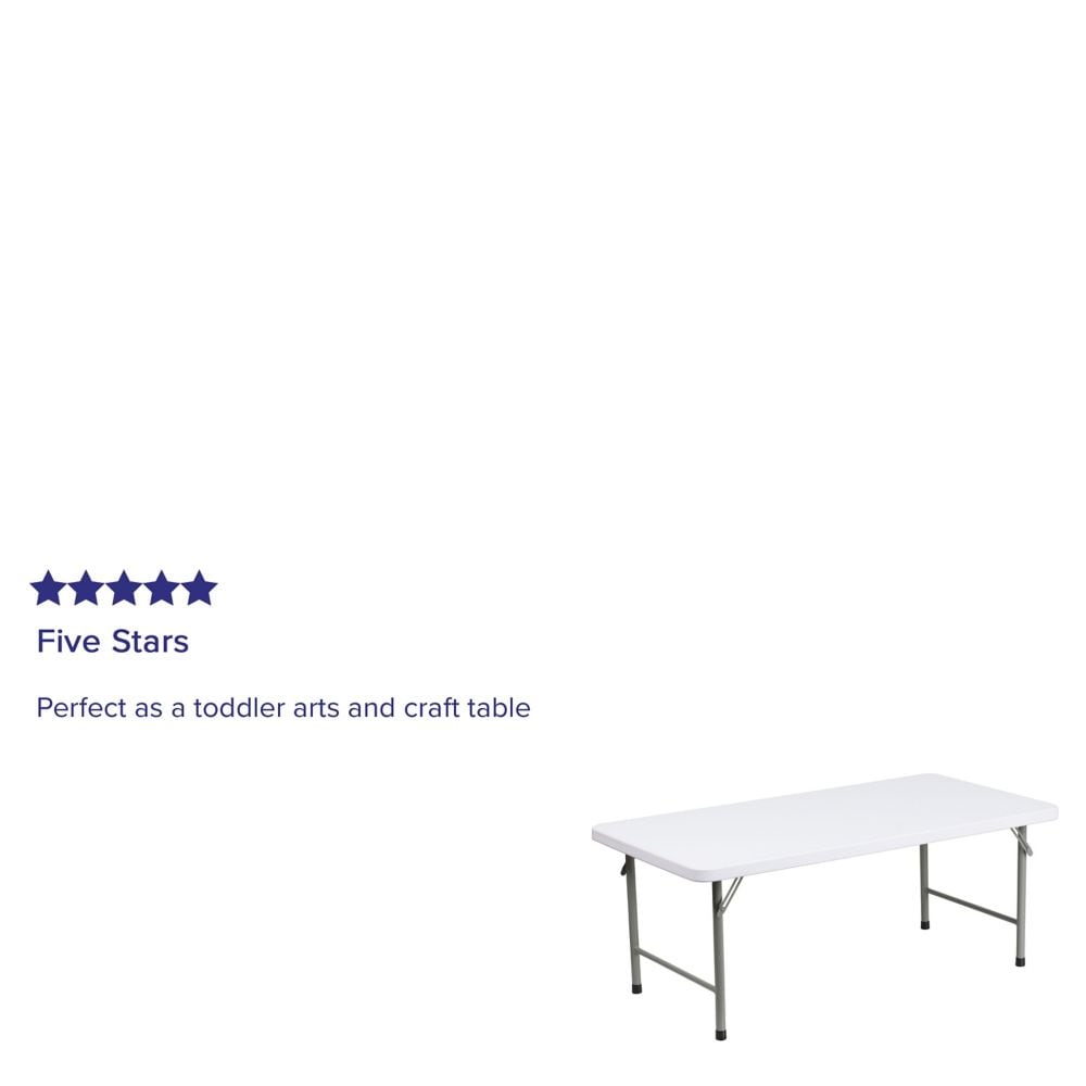 30x60 White Plastic Fold Table