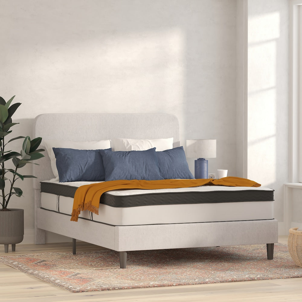Capri Comfortable Sleep 12 Inch Foam and Pocket Spring Mattress, Queen in a Box