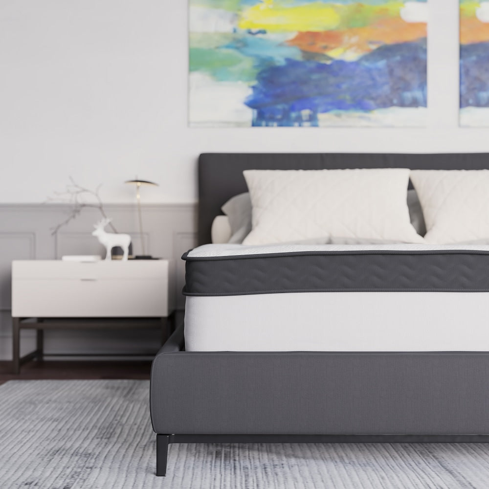 Capri Comfortable Sleep 12 Inch Foam and Pocket Spring Mattress, Queen in a Box