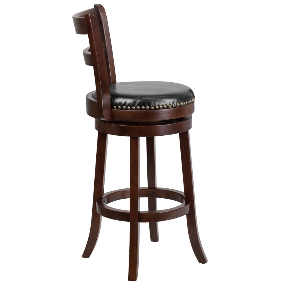 Tabouret de bar en bois cappuccino de 30 po