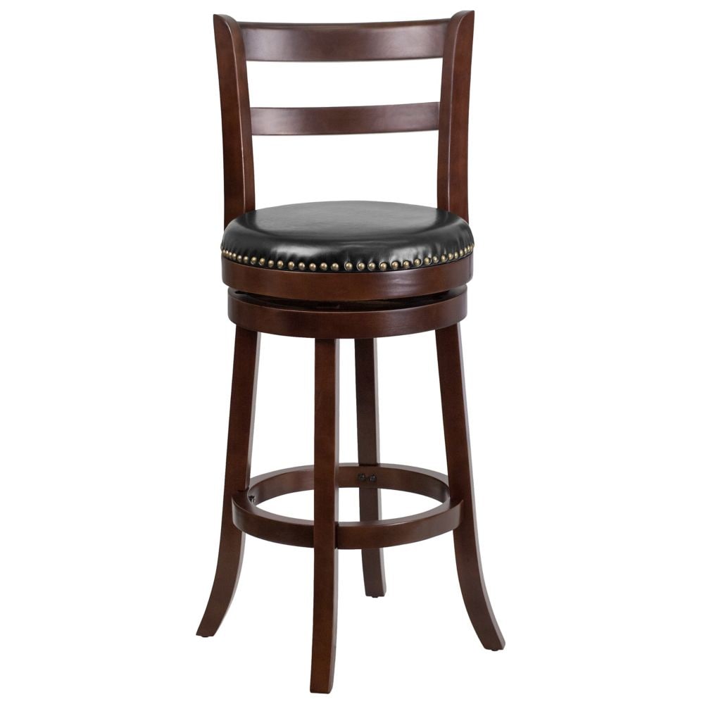 Tabouret de bar en bois cappuccino de 30 po