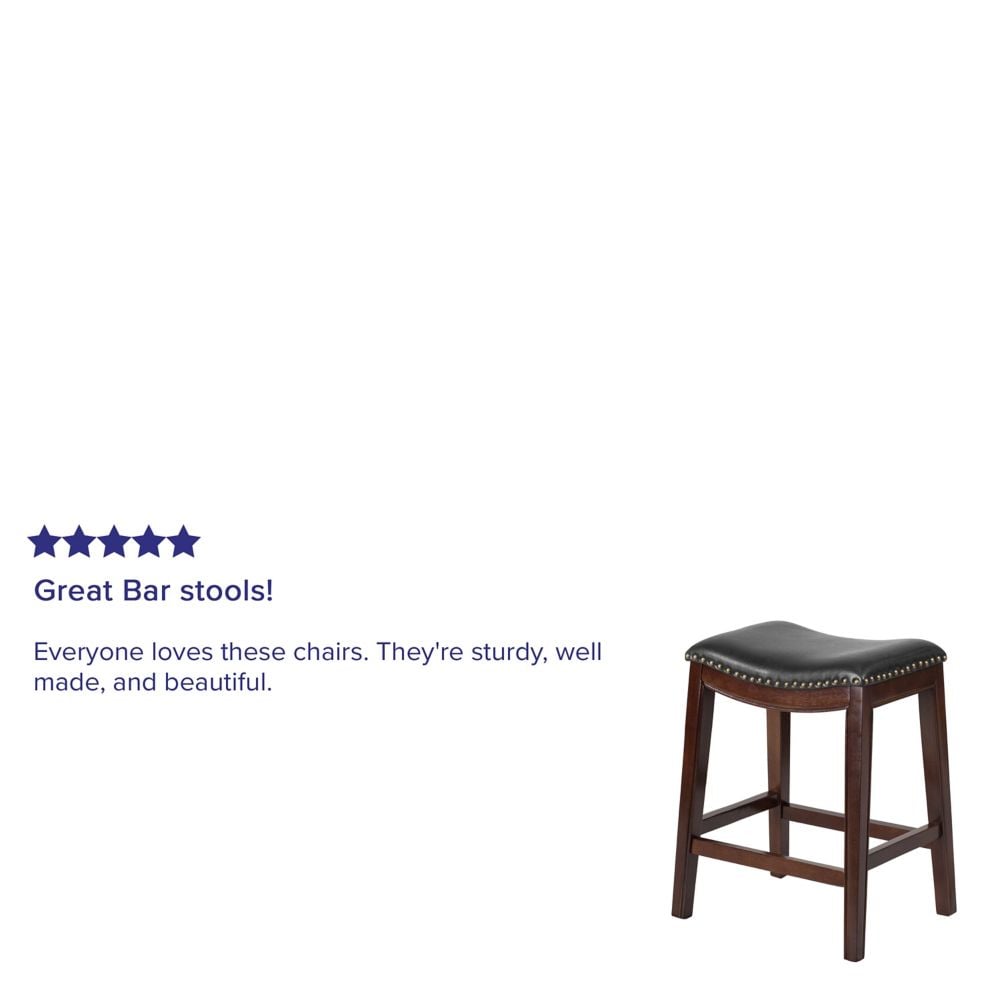 26" No Back Cappuccino Stool