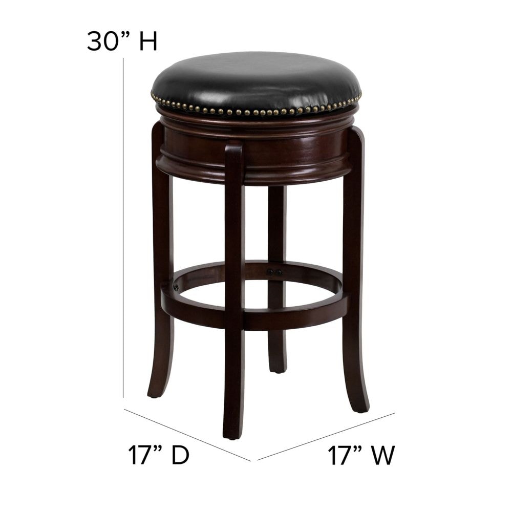29" No Back Cappuccino Stool