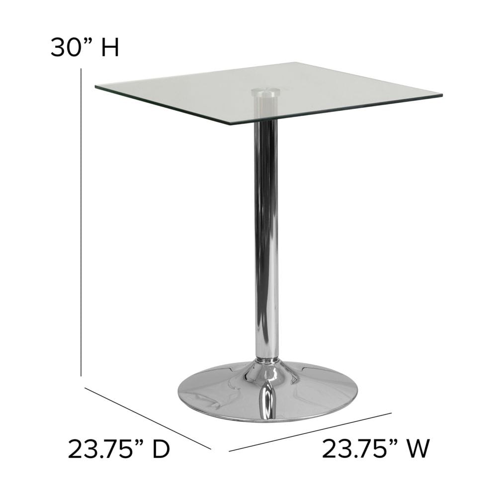 23.75SQ Glass Table