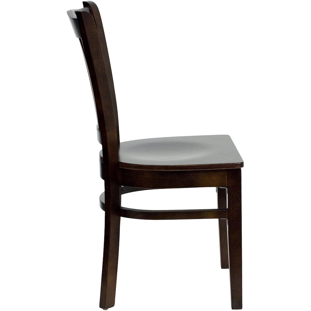 Chaise de salle à manger en bois de noyer