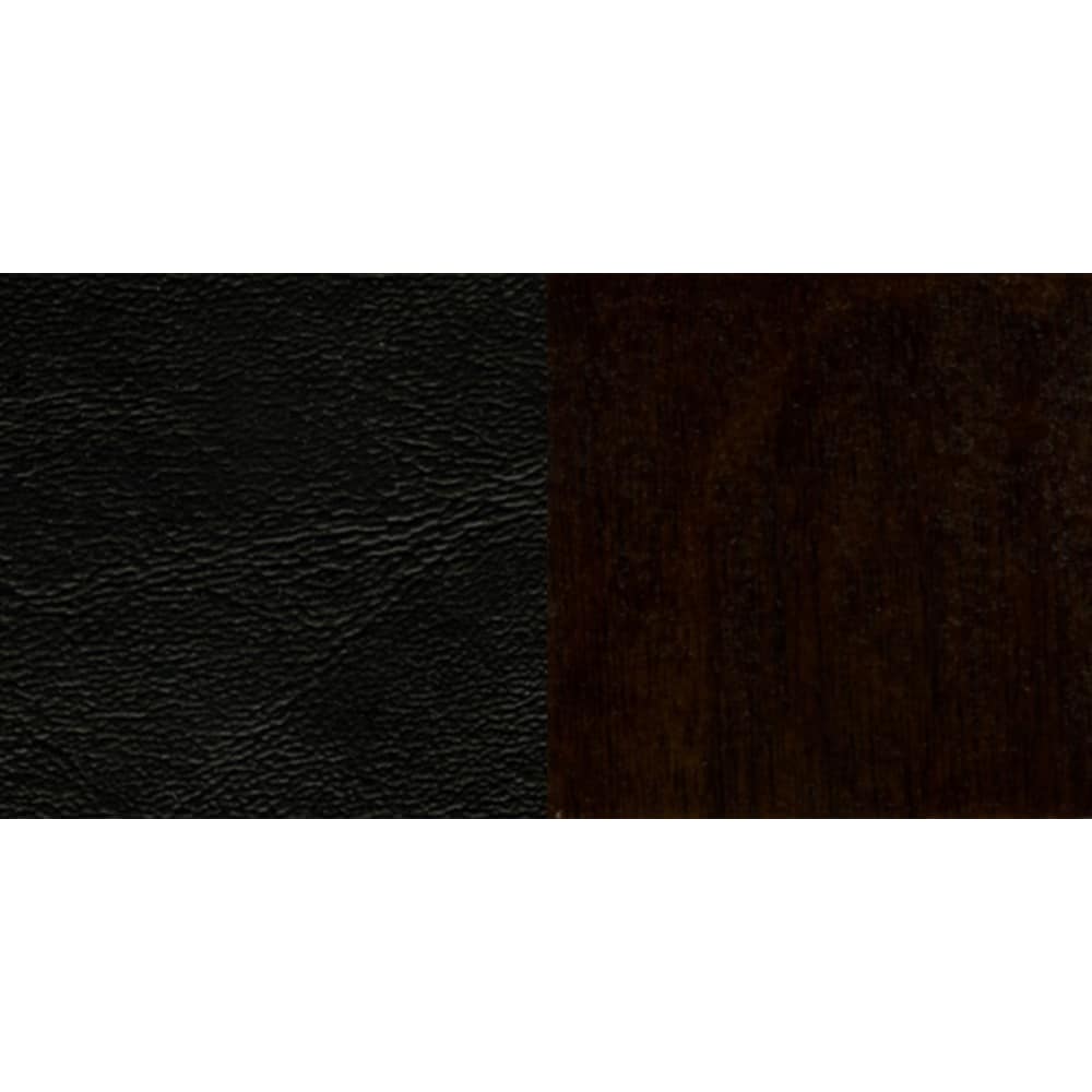 Chaise en bois de noyer - Vinyle noir