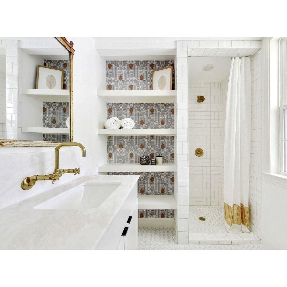 Austin Adjustable Center 2-Handle Wall-Mount Standard Kitchen Faucet in Satin Brass