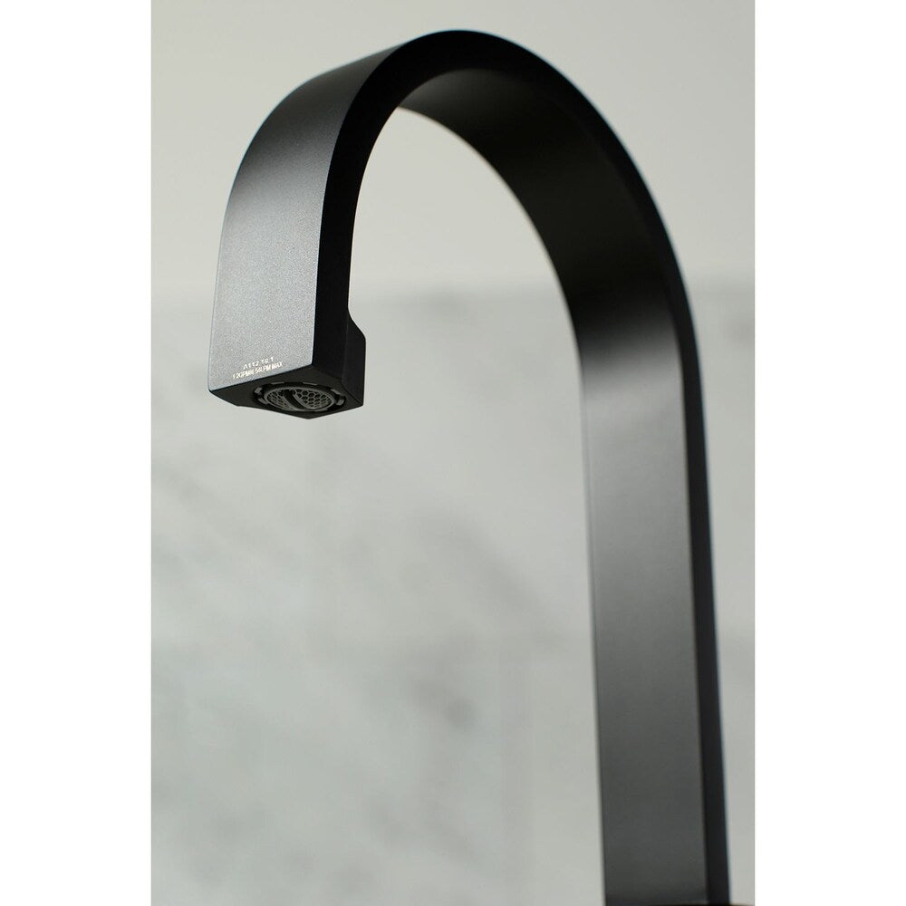 Kaiser Single Hole Single-Handle Bathroom Faucet in Matte Black