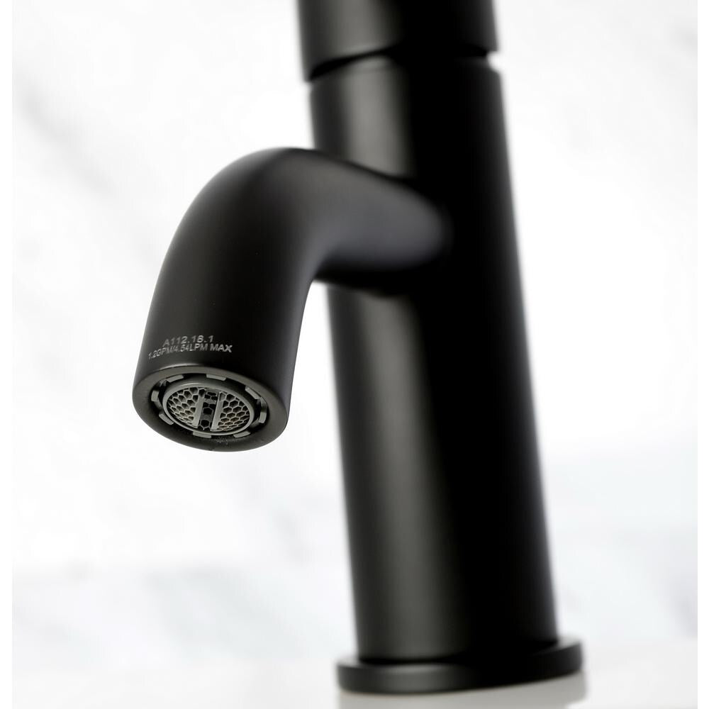 Concord Single Hole Single-Handle Bathroom Faucet in Matte Black