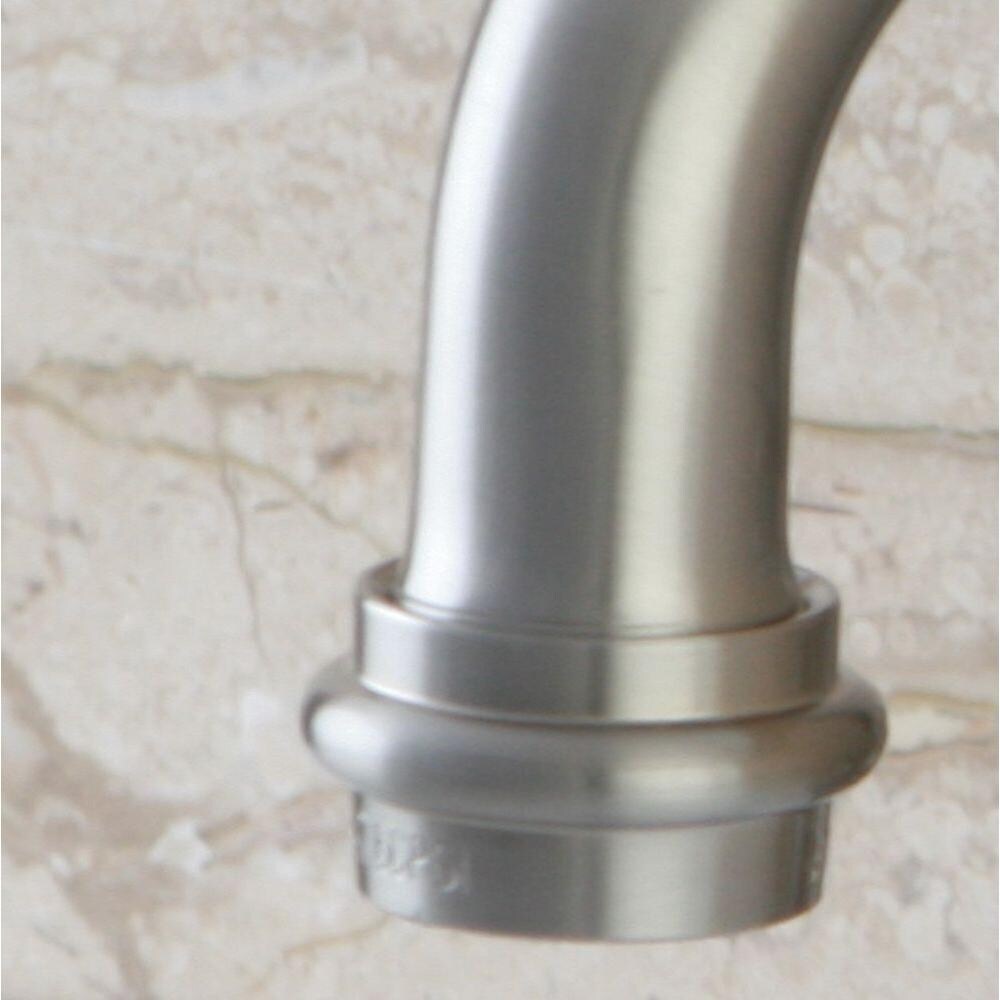 Victorian 4 in. Centerset 2-Handle Bathroom Faucet in Satin Nickel
