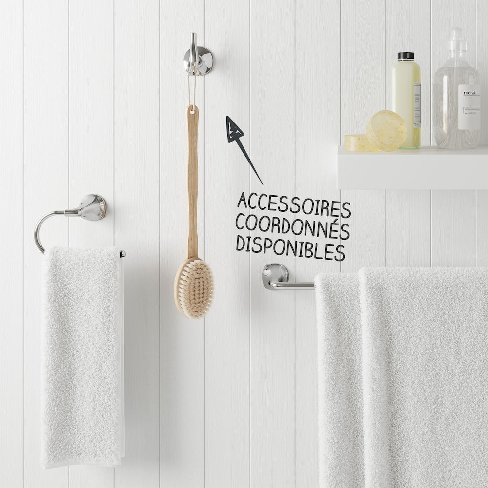 Ensemble de baignoire et de douche en chrome poli Ladera/robinet de baignoire et de douche avec pomme de douche à 3 fonctions et robinet de baignoire