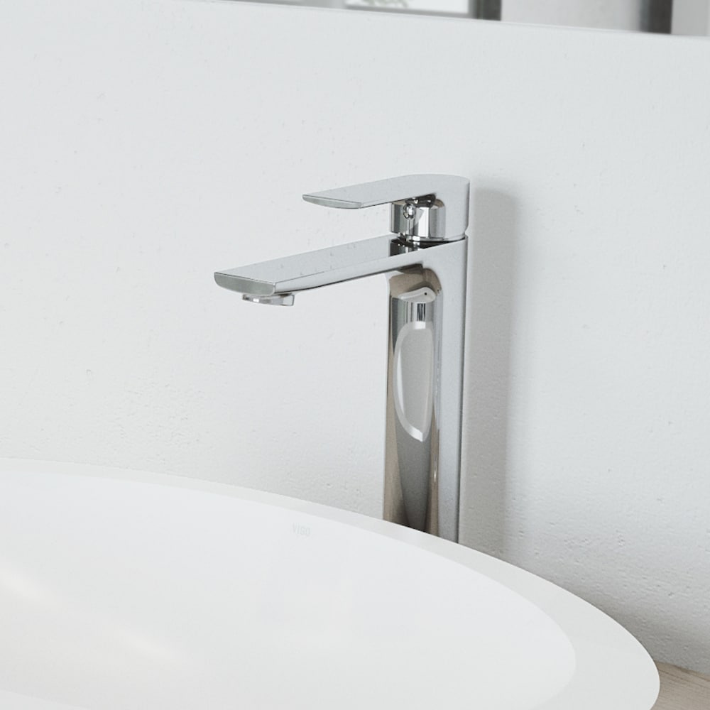 Robinet de salle de bain à poignée unique à trou unique Norfolk en chrome