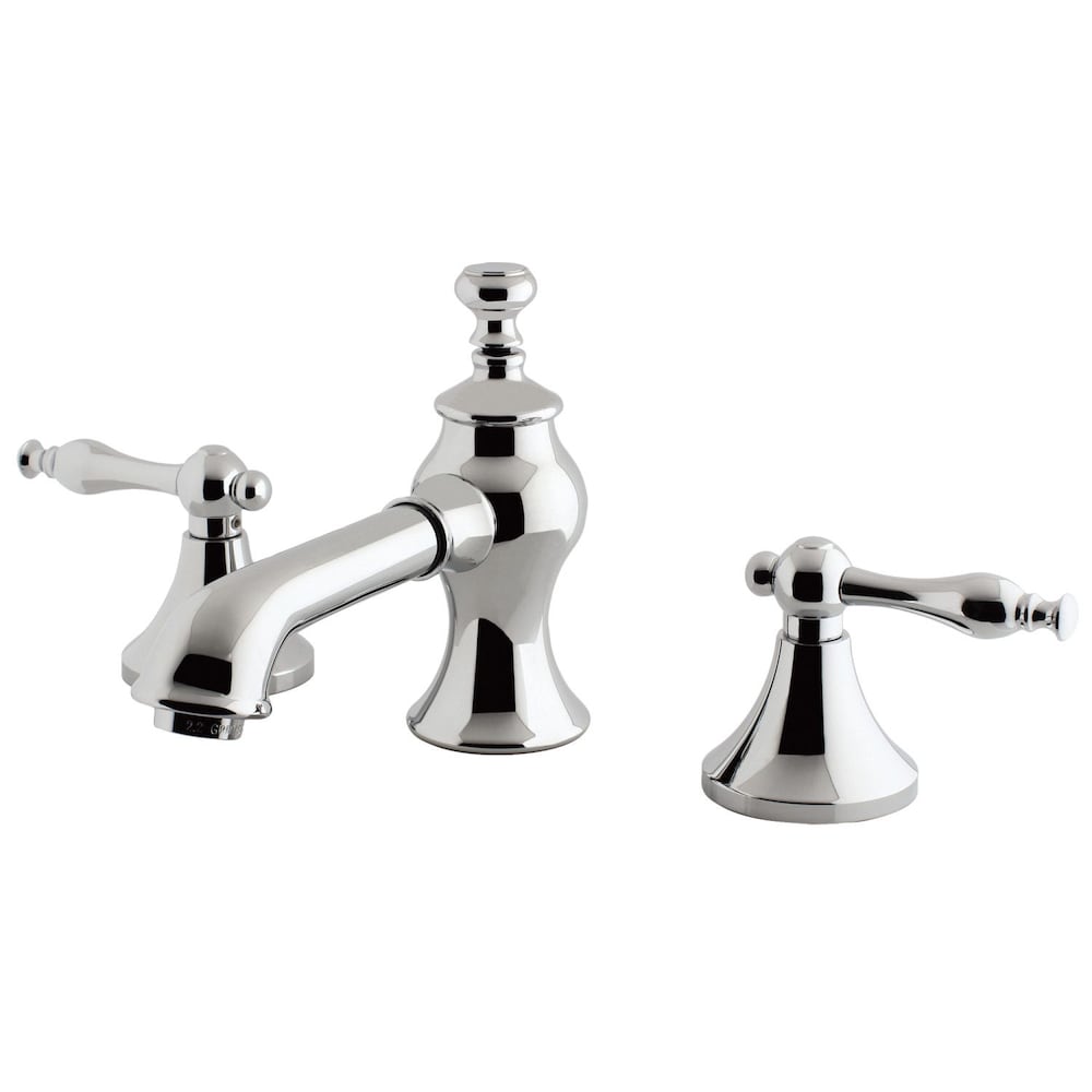 Naples Lever 8 in. Widespread 2-Handle Mid-Arc Bathroom Faucet in Chrome