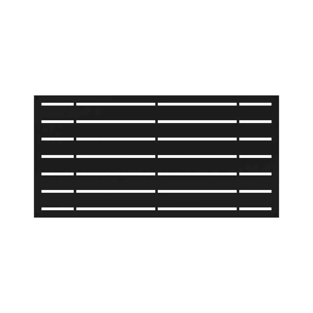 2 ft. X 4 ft. BOARDWALK Design Polypropylen Decorative Panel in Black