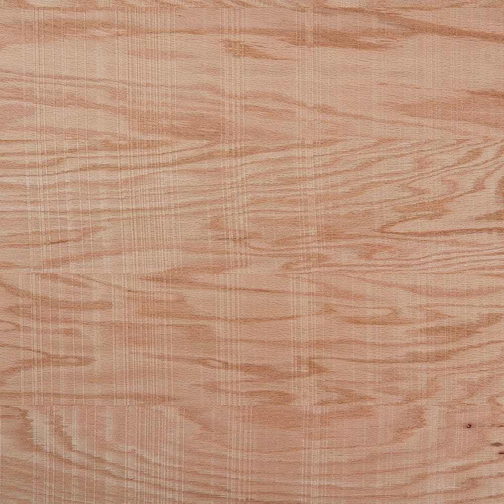 1/4in. X 2ft. X 4ft. Rough Sawn Red Oak Plywood
