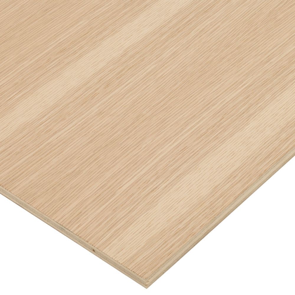 1/2in. X 2ft. X 4ft. White Oak Plywood