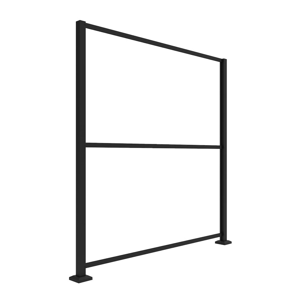 74" x 71" Almuminum Line Frame Extension Kit for 34" x 68" Panels Black