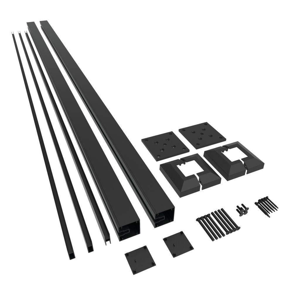 74" x 71" Almuminum Line Frame Extension Kit for 34" x 68" Panels Black