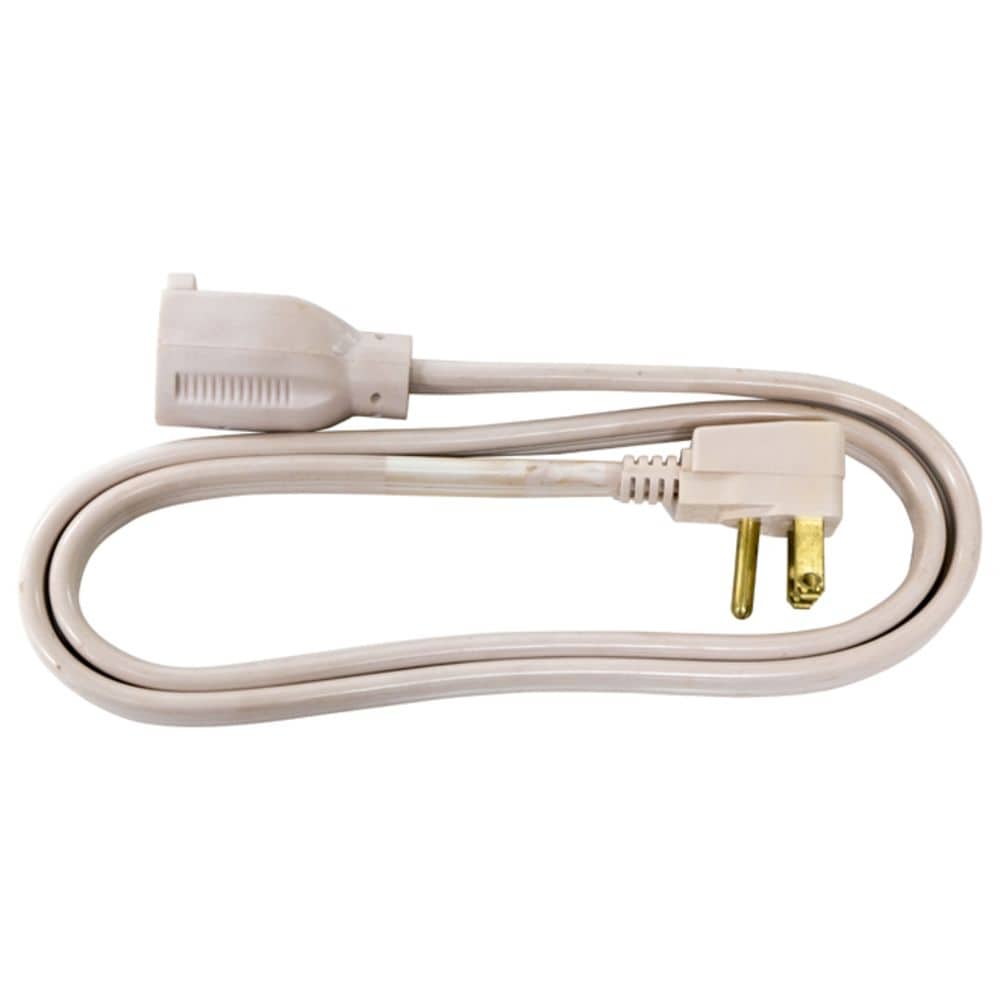 3.3 ft. 14/3 Indoor Extension Cord in White