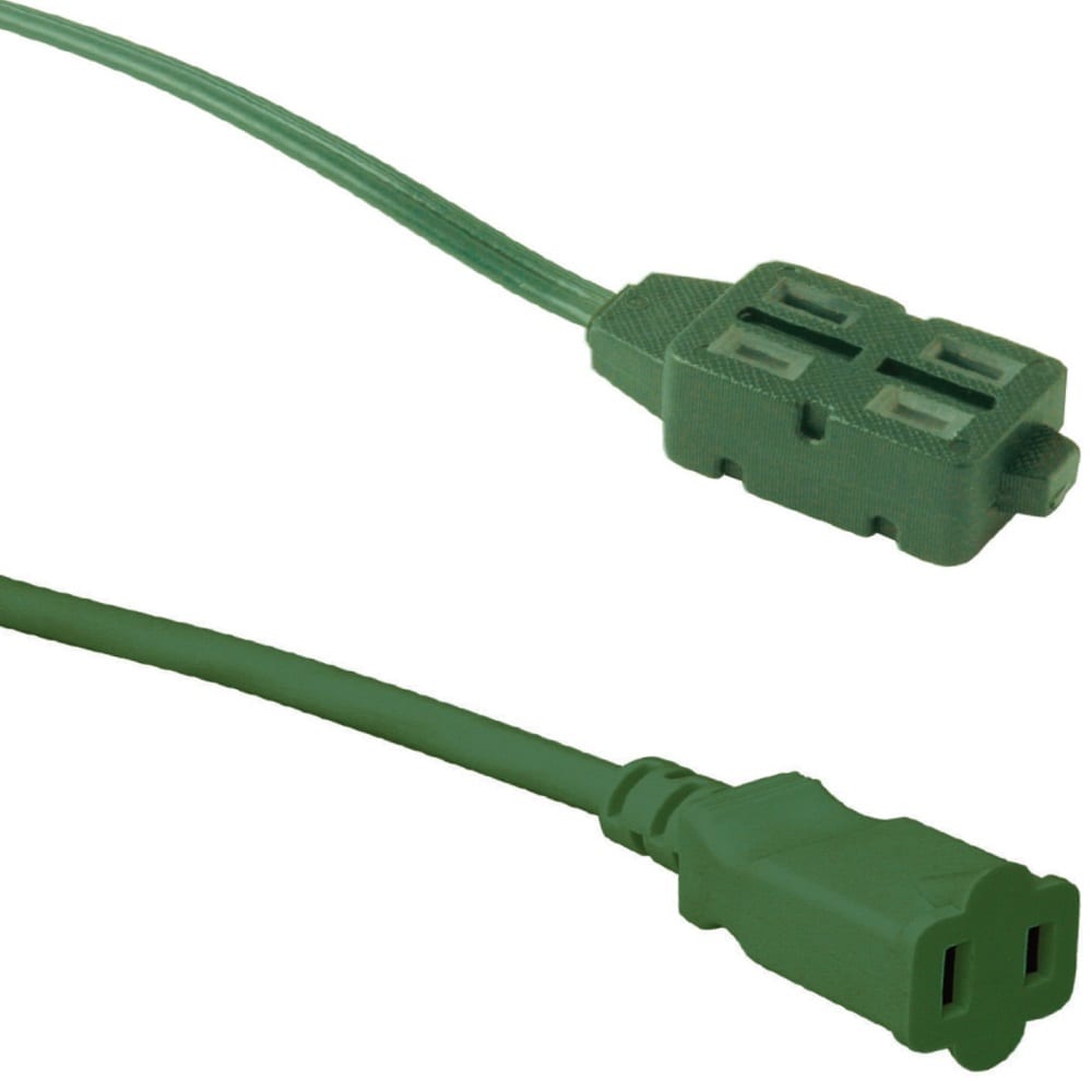 Rallonges extérieures 16/2 SJTW 13 A de 25 pi et 10 pi en vert (paquet de 2)