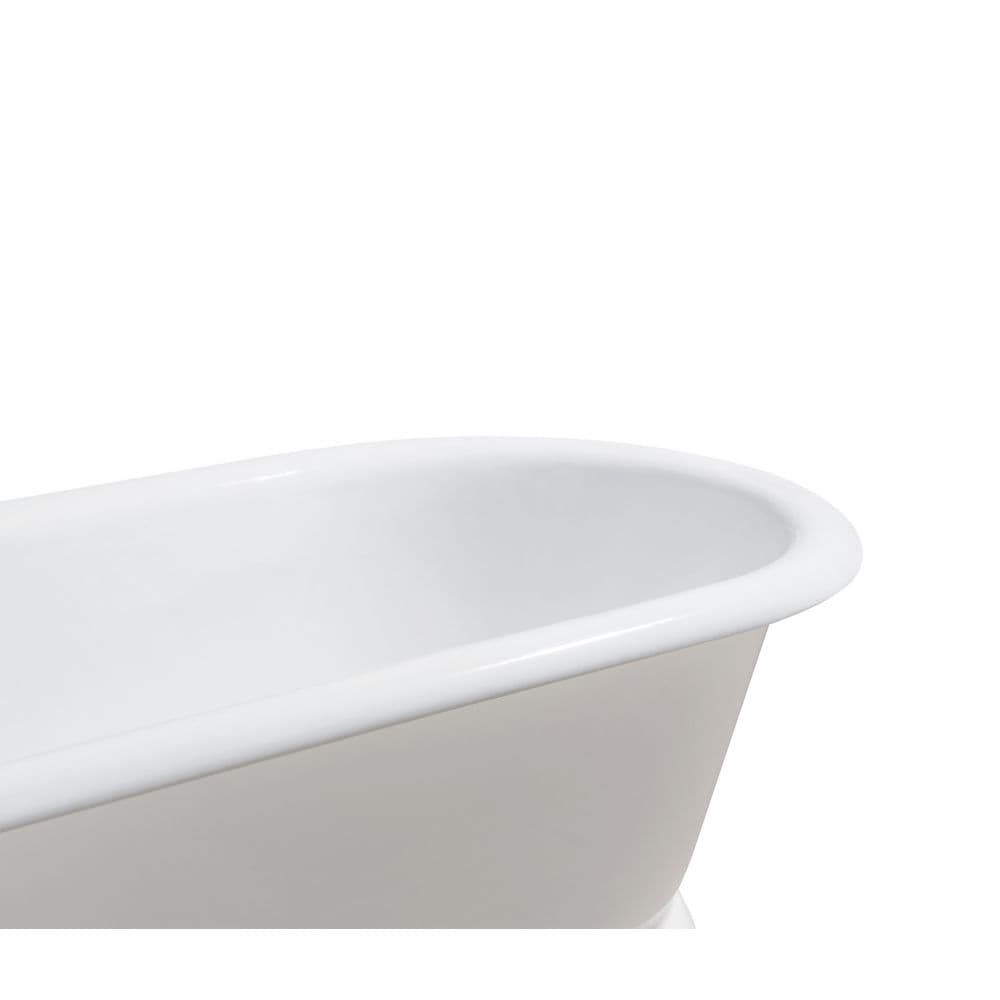 66" Cast Iron R5080CH Soaking freestanding Tub and Tray with External Drain