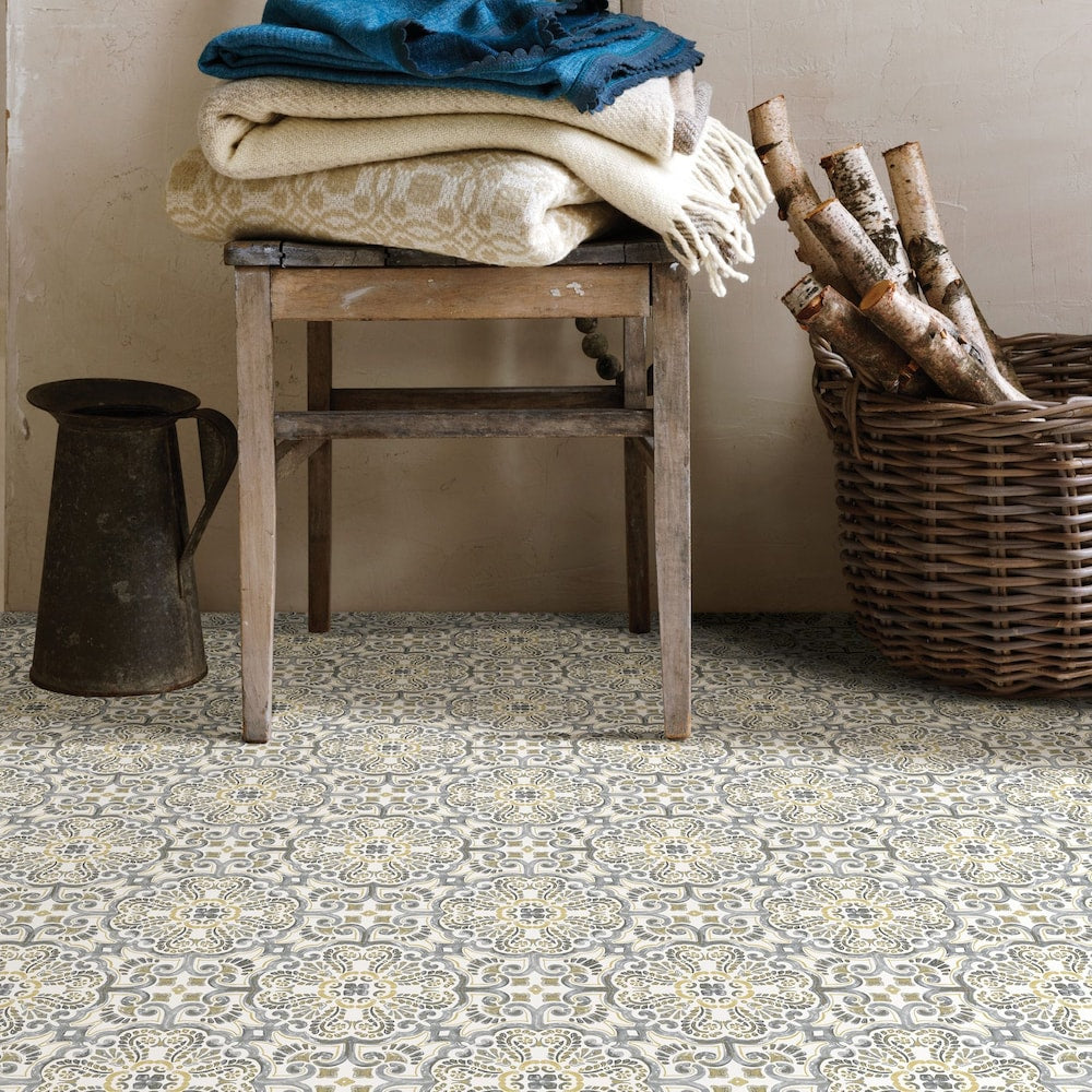 Lot de 20 carreaux de sol adhésifs Antico