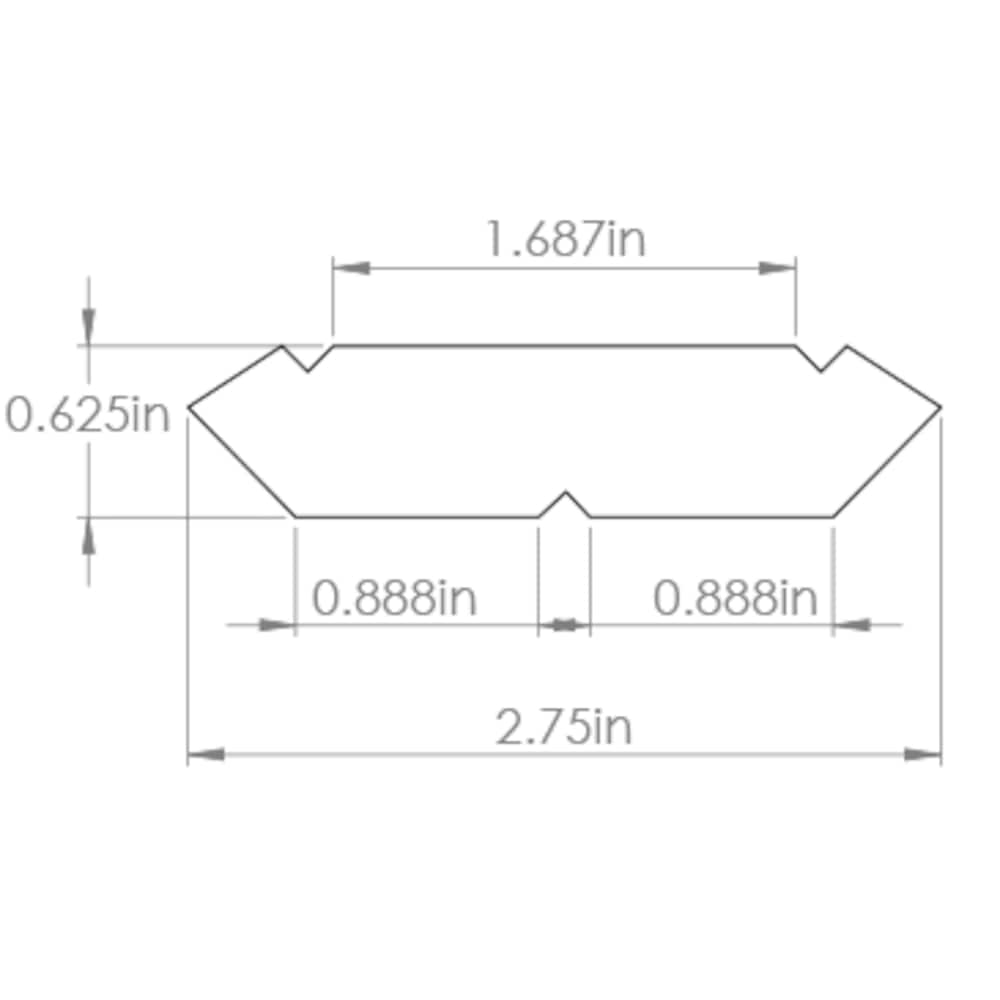 Edson 2.75-inch W x 96-inch H x 0.5-inch D Crown Moulding for Shaker Style Assembled Kitchen Cabinet in Solid White (SCRM96P)