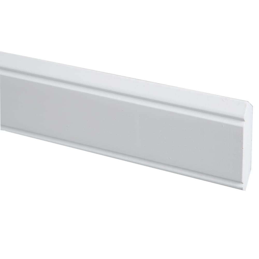 Edson 2.75-inch W x 96-inch H x 0.5-inch D Crown Moulding for Shaker Style Assembled Kitchen Cabinet in Solid White (SCRM96P)