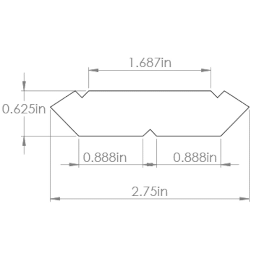 Edson 2.75-inch W x 96-inch H x 0.5-inch D Crown Moulding for Shaker Style Assembled Kitchen Cabinet in Dusk Cocoa Brown (SCRM96P)