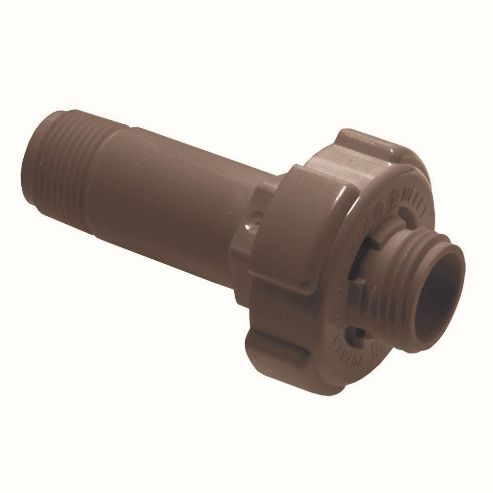 Robinet de vidange en plastique de remplacement à tige en L de 3/4 po de diamètre x 2-1/4 po pour chauffe-eau électrique ou à gaz