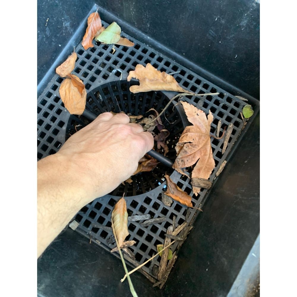 10 in. Square Catch Basin Kit with Aluminum Grate