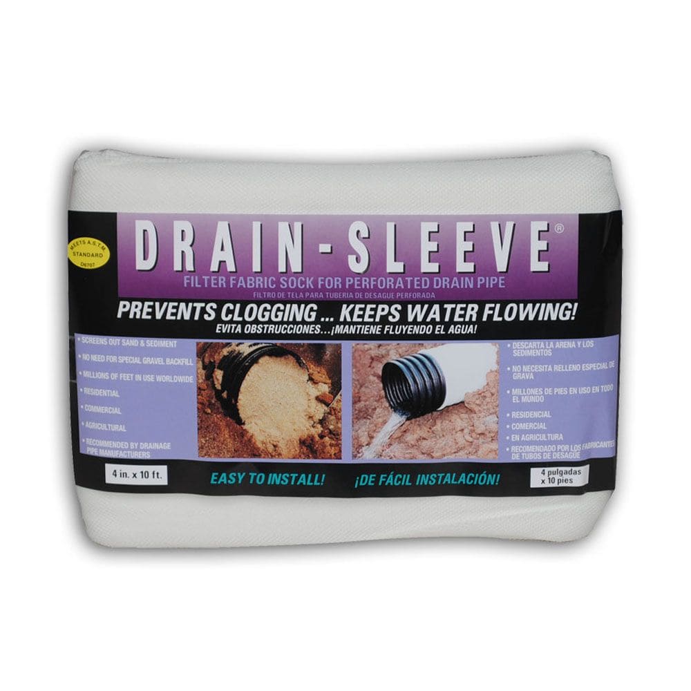 Drain-Sleeve 4 inch x 10 ft. Filter Sock