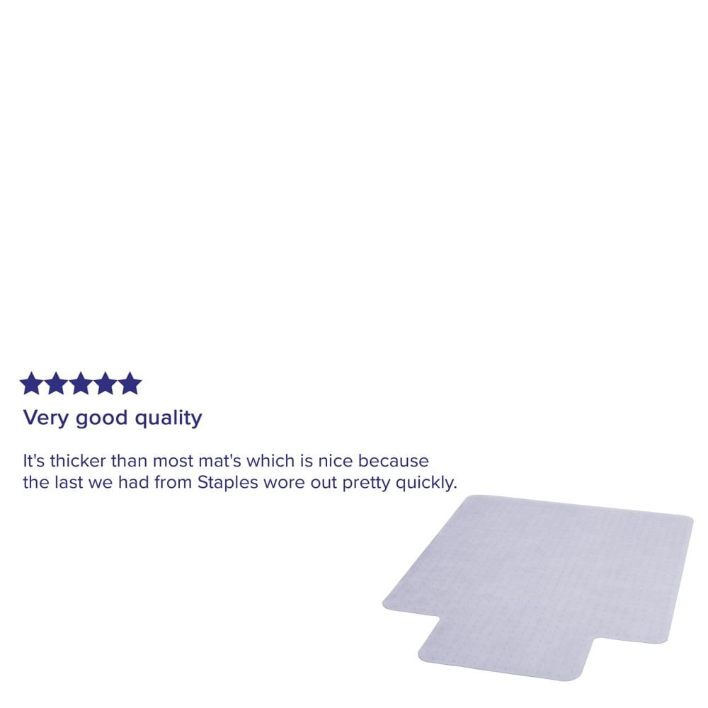 36x48 Clear Chair Mat-Lip