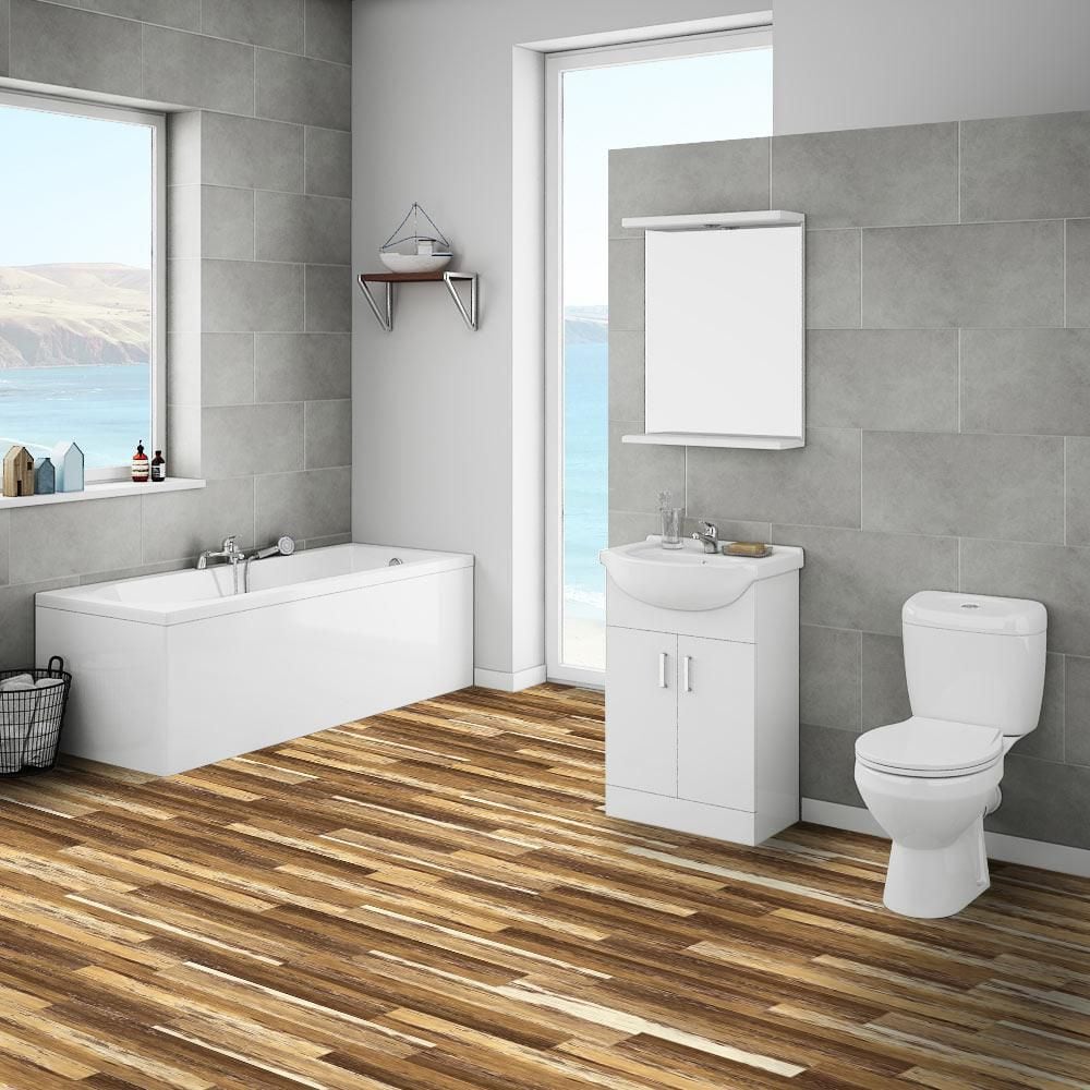 COLORS Floor-Wall Old Brown Wood Aged 6-inch x 36-inch Painted Style Luxury Vinyl Plank (30 sq. ft./ case)
