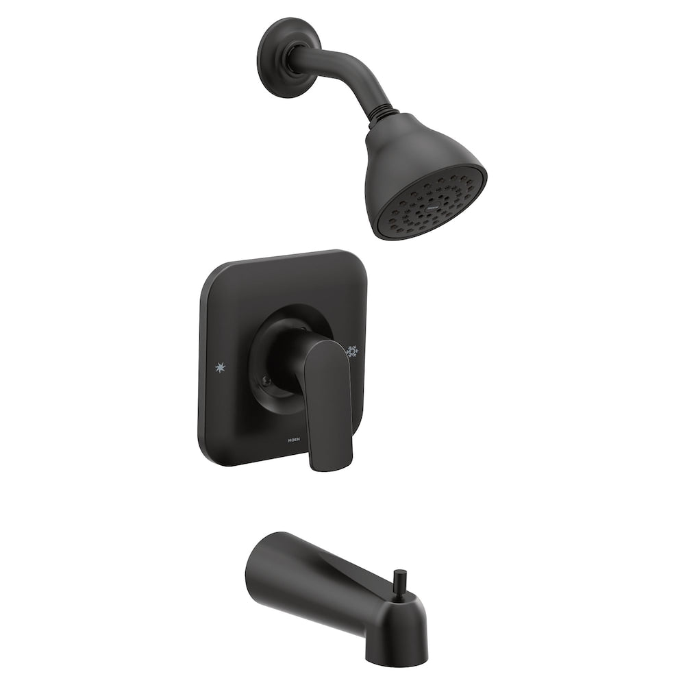 Robinet de baignoire-douche Rizon Posi en noir mat (robinet non inclus)