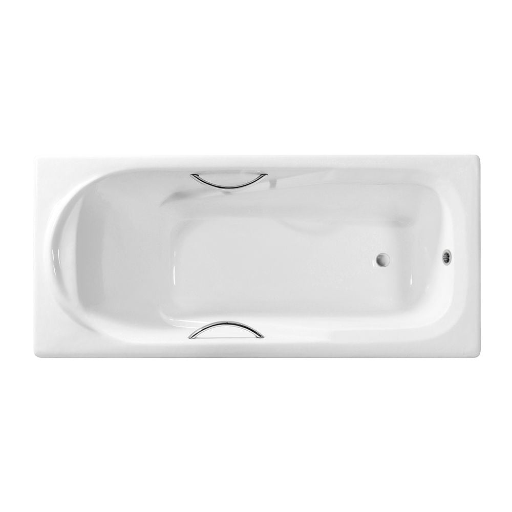 59 inch Streamline Cast Iron R5600CH Drop In Bathtub With External Drain