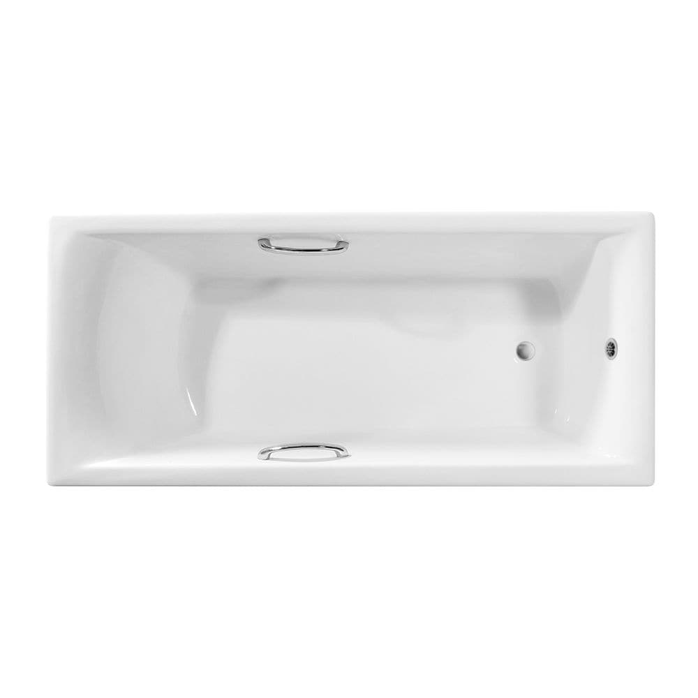 59 inch Streamline Cast Iron R5660CH Drop In Bathtub With External Drain